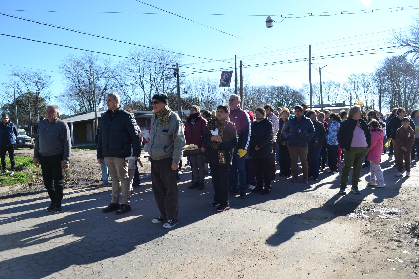 Darío Golía participó de la procesión de San Cayetano