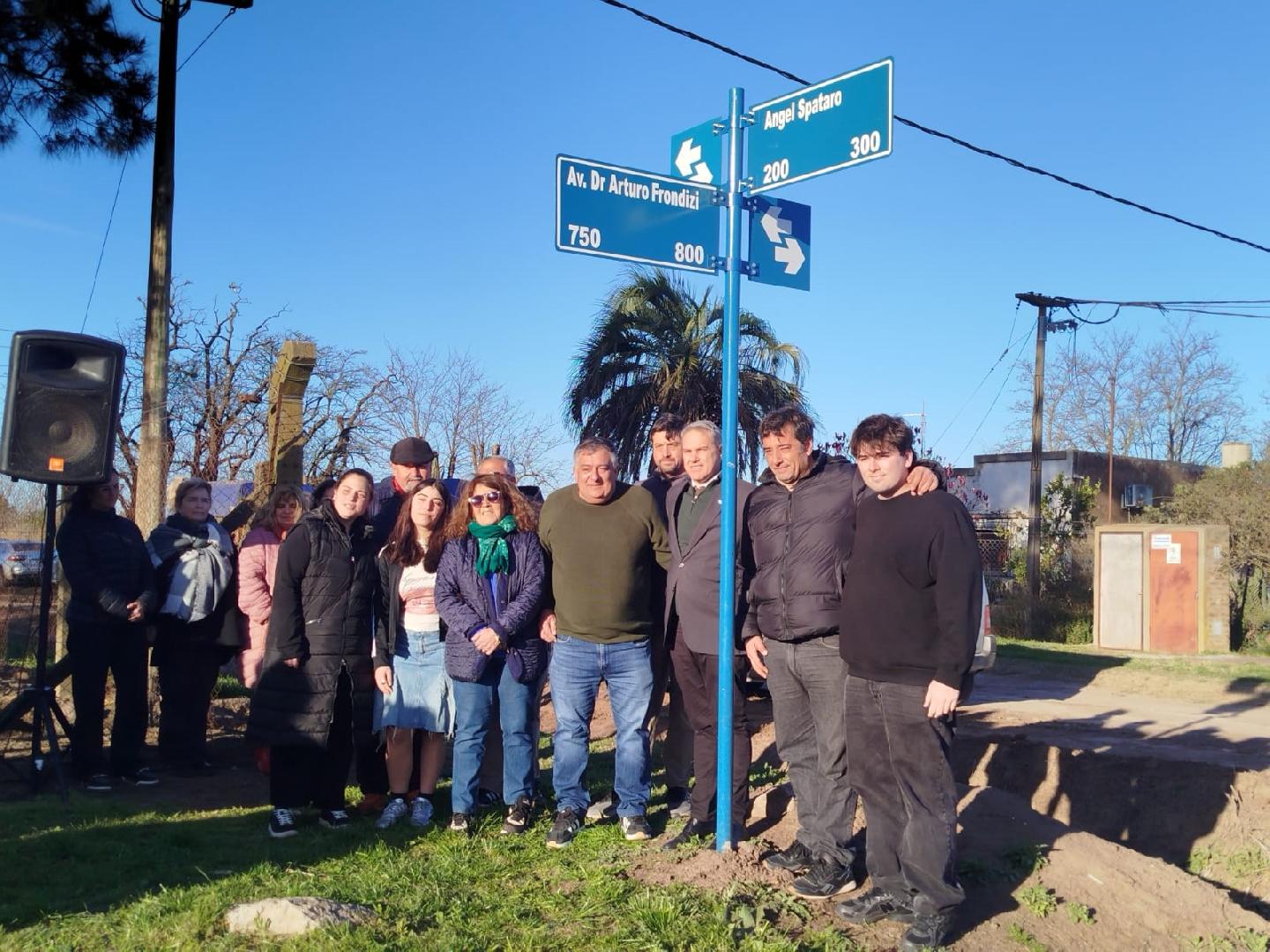 Una calle de Chacabuco lleva desde ayer el nombre de Ángel Spataro