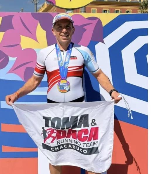 Alejandro Dentato completó el Mundial IRONMAN 70.3 en Niza
