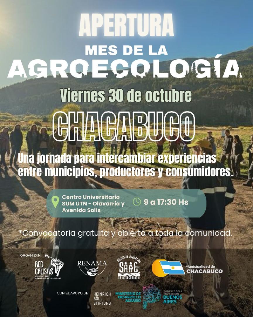 En Chacabuco se lanzará el XII Mes De La Agroecología