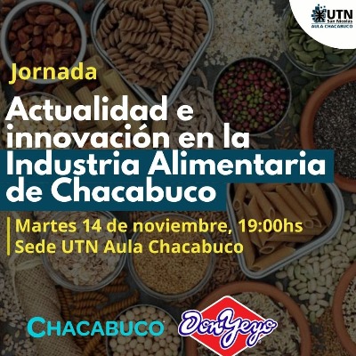 Realizarán una jornada sobre Industria Alimentaria